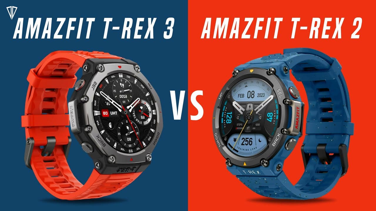 Сравнение Amazfit T-Rex 2 и Amazfit T-Rex 3 подробный анализ